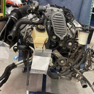 2004 FORD MUSTANG SVT COBRA ENGINE COMPLETE PAN TO BLOWER, COMPLETE TREMEC T56 6 SPEED TRANSMISSION, GAS TANK ASSEMBLY